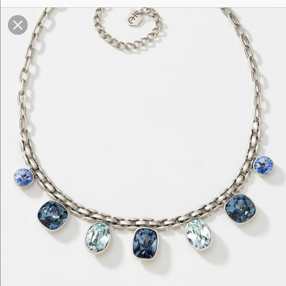 NWT Swarovski Touchstone Basketweave Necklace